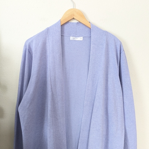 Peyton Primrose | XL | Lilac Open Front Longline Cardigan - Picture 2 of 10